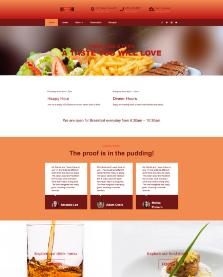 Restaurant Website